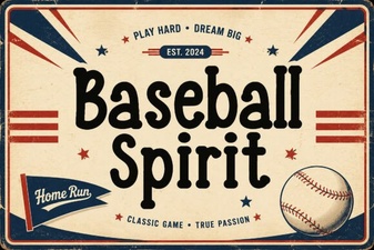 Baseball Spirit Font Design and Project Ideas