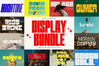 Display Bundle Font for Creative Design Projects