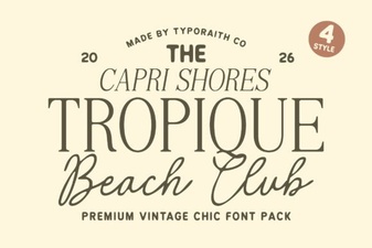 Tropique Font Modern Design and Creative Projects