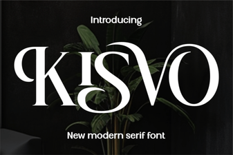 Kisvo Font Modern Design and Creative Typographic Projects