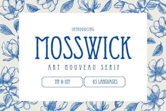Mosswick Font Design and Creative Projects