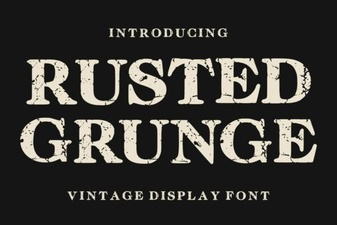 Rusted Grunge Font for Bold Design Projects